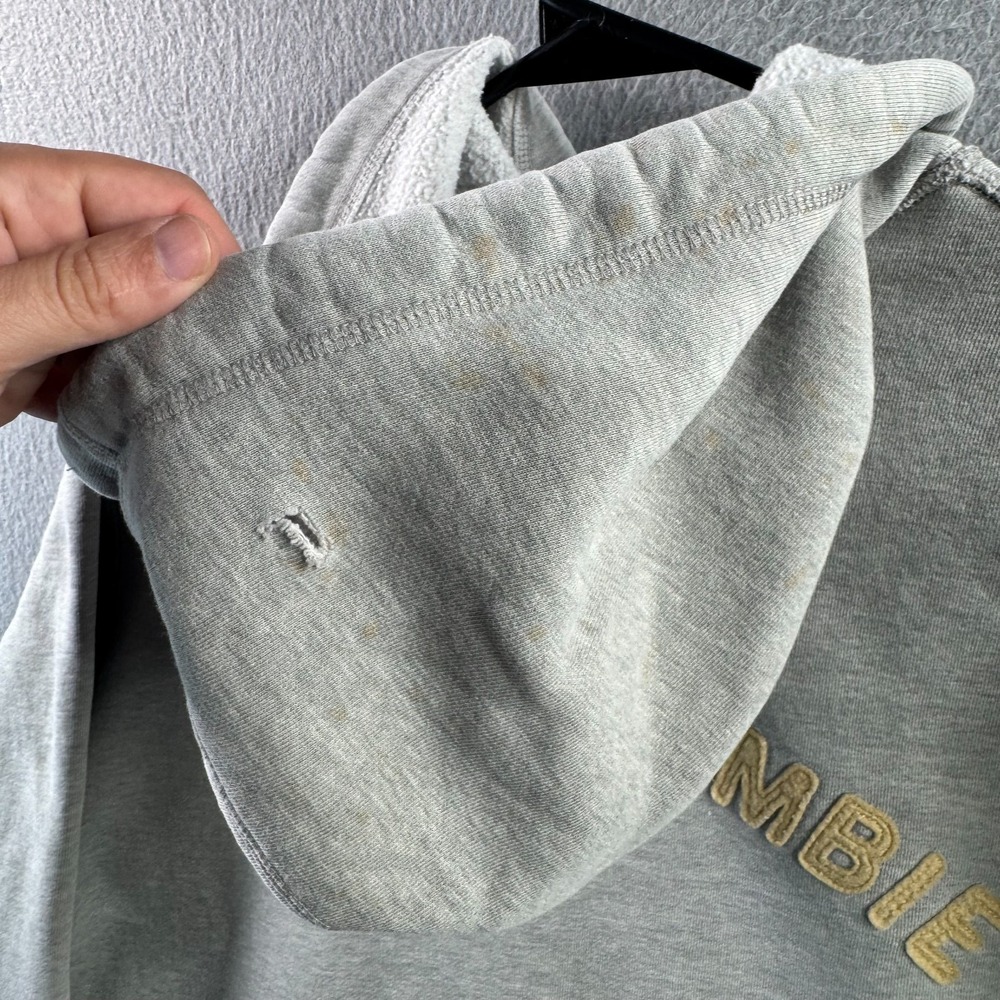 Vintage Abercrombie Hoodie Mens Large Full Zip Sweatshirt 90s Y2k - Picture 7 of 16
